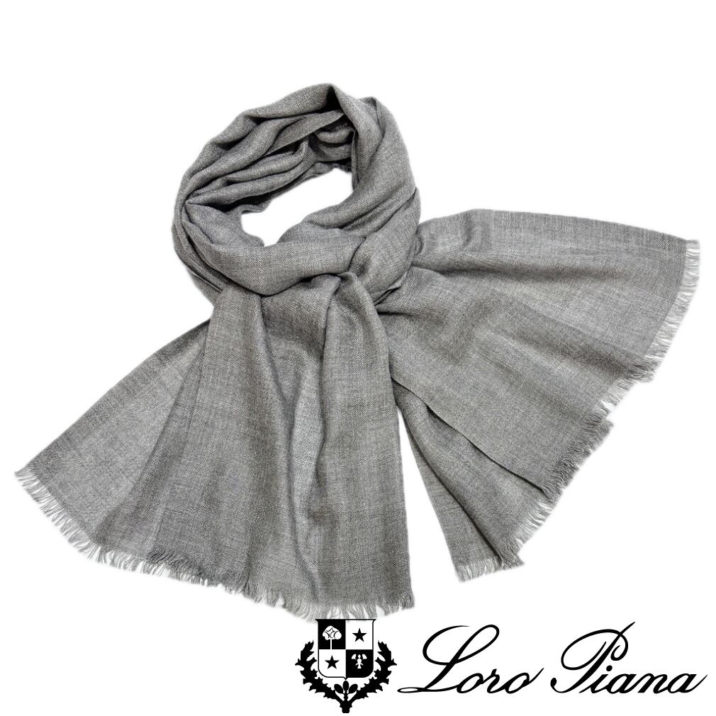 新品ロロピアーナLoro Piana メンズ　カシミア×アルパカ大判マフラー赤茶 新品ロロピアーナLoro Piana メンズ カシミア×アルパカ大判マフラー 赤