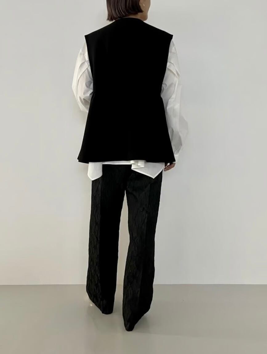 CHIGNON】ダブルクロスペプラムベスト | valance 福井｜レディース