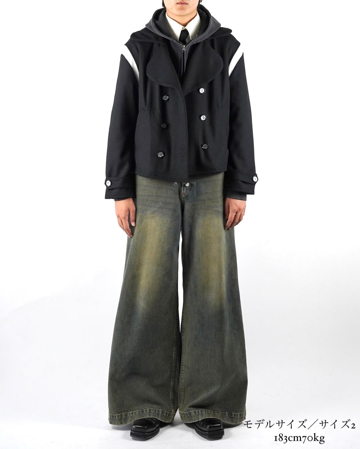 【最終値下げ】Hype-12 bi-color P-coat Hype-12 bi-color P-coat | Hype