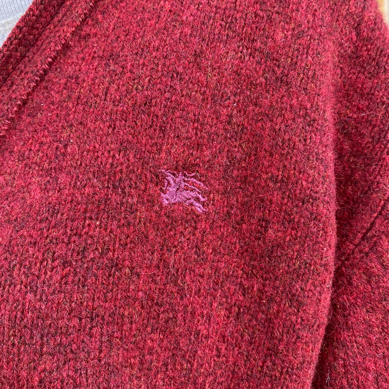 BURBERRY バーバリー ウール ニットカーディガン メンズL相当 古着 