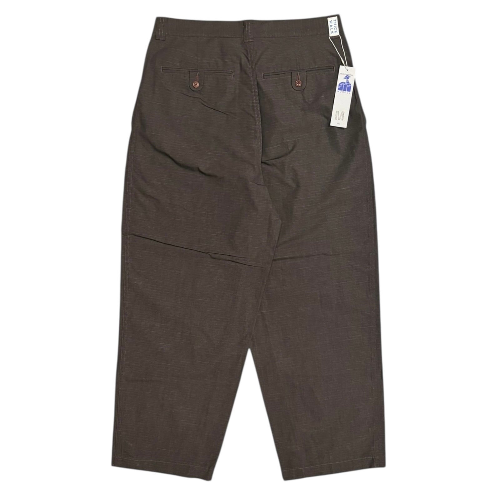 NOROLL THICKWALK N.WEATHER PANTS - DARKEST BROWN / ノーロール