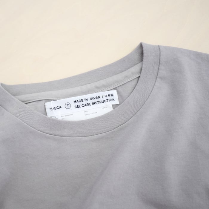 YAECA（ヤエカ） ポケット付き度詰めTシャツ[32061006] GRAY | tile
