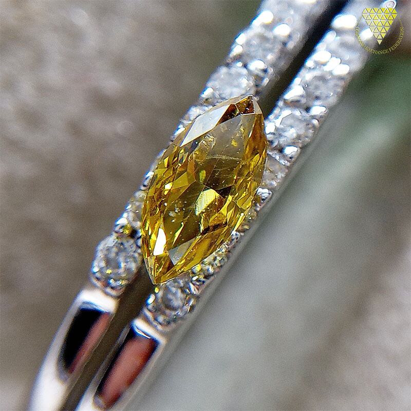 0.084 ct Fancy Deep Brownish Yellow SI1 CGL 天然 イエロー ...