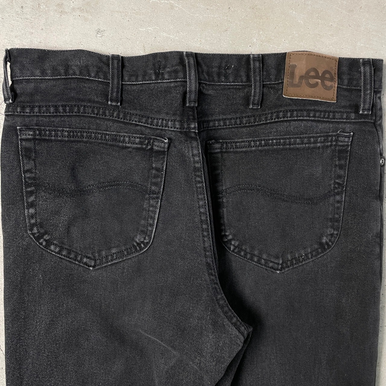 00年代 Lee リー ブラックデニムパンツ REGULAR FIT メンズW36 古着 