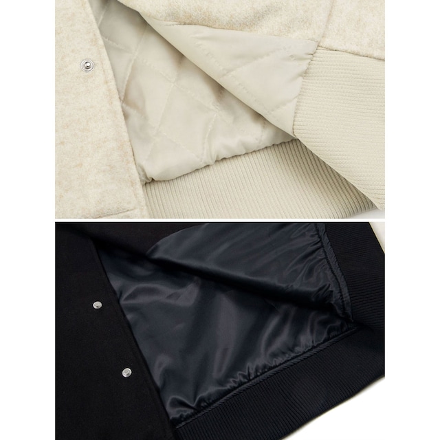 フラワーワッペンロゴバーシスタジャン 3col R00769