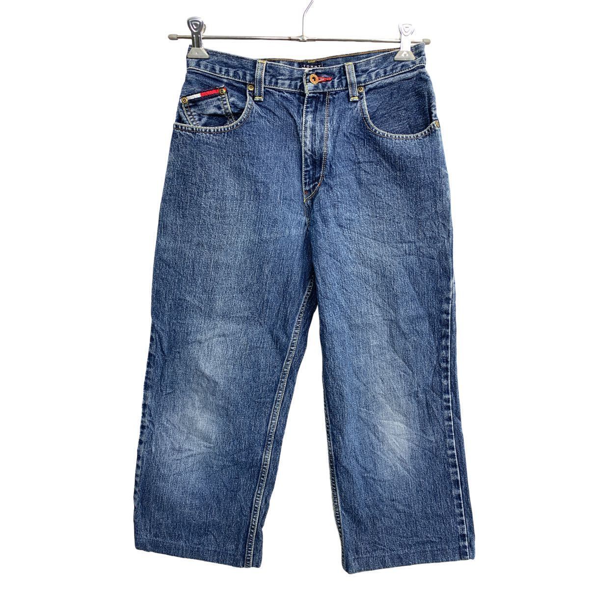 TOMMY HILFIGER デニムパンツ W29 トミーヒルフィガー レディース インディゴ コットン メキシコ製 古着卸 アメリカ仕入  2312-880