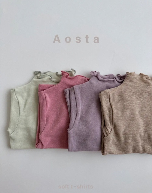 【即納】AOSTA  フリルTシャツ