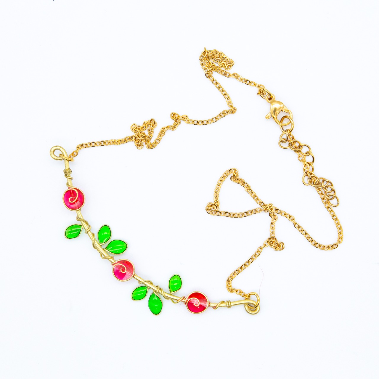 Resin Rose Necklace 02 / ネックレス