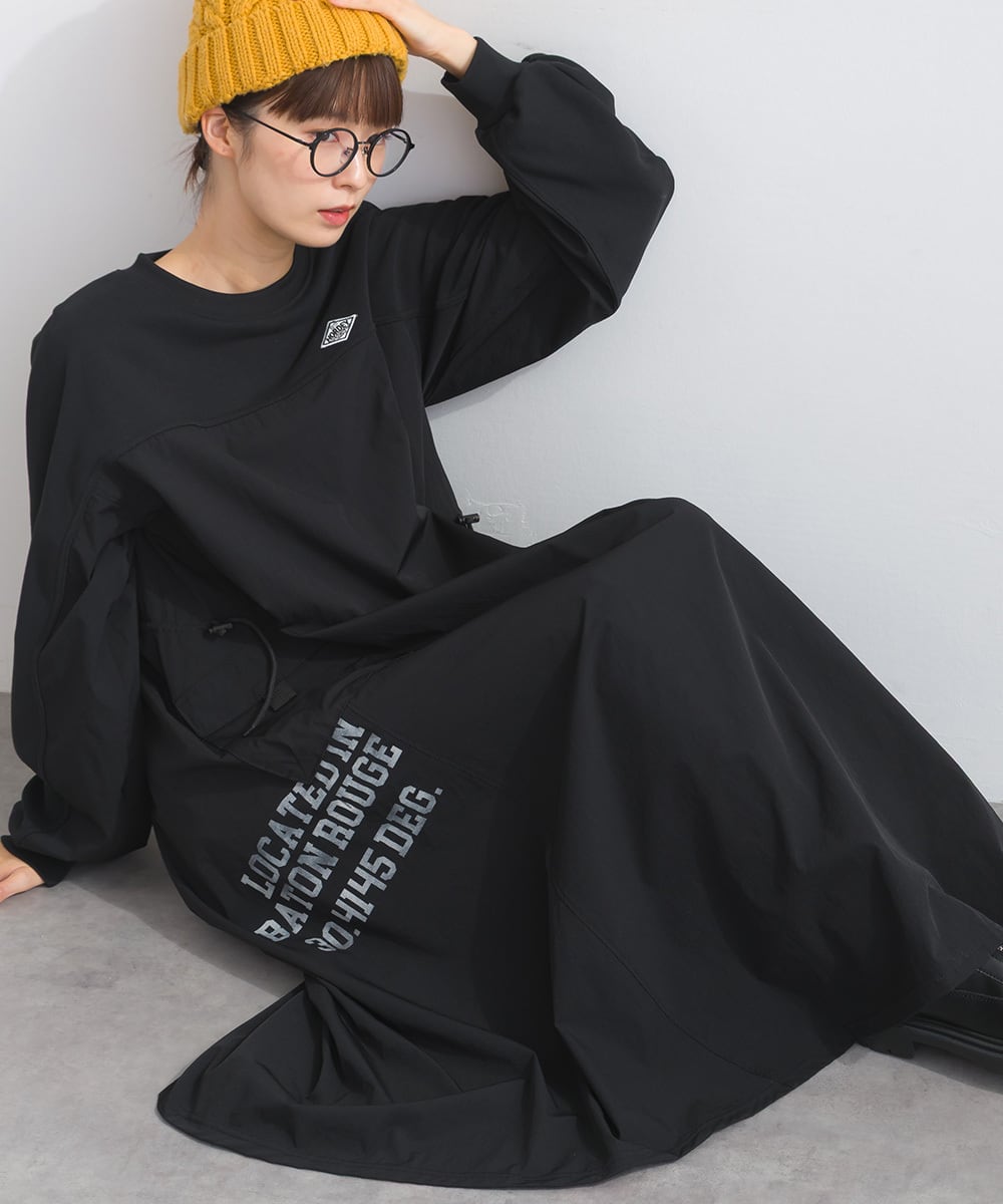 ⭐︎レリアンで着痩せ⭐︎コクーンシルエット　毛99% 暖かい。ネイビーワンピース ⭐︎レリアンで着痩せ⭐︎コクーンシルエット 毛99% 暖かい