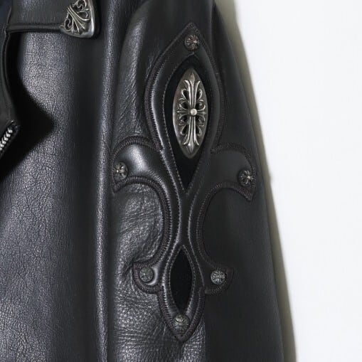 CHROME HEARTS クロムハーツ JJ DEAN フレア フローラルクロス レザー