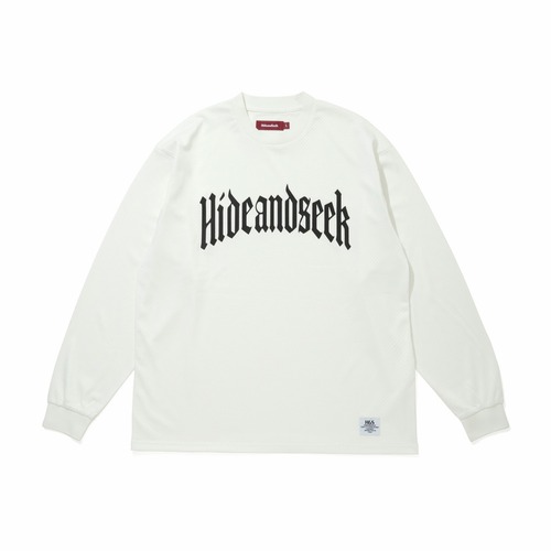 メッシュロングスリーブTシャツ / HIDEANDSEEK(ハイドアンドシーク) / MESH L/S TEE(WHITE)(HC-040426)