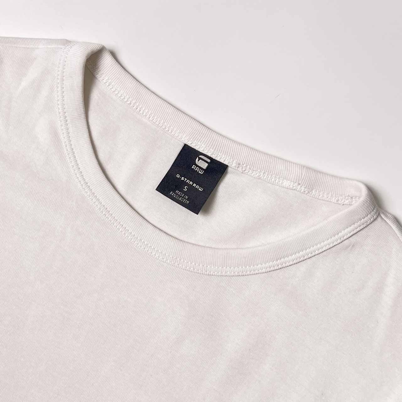 G-STAR RAW ジースターロウ 半袖 Tシャツ S/ホワイト メンズ