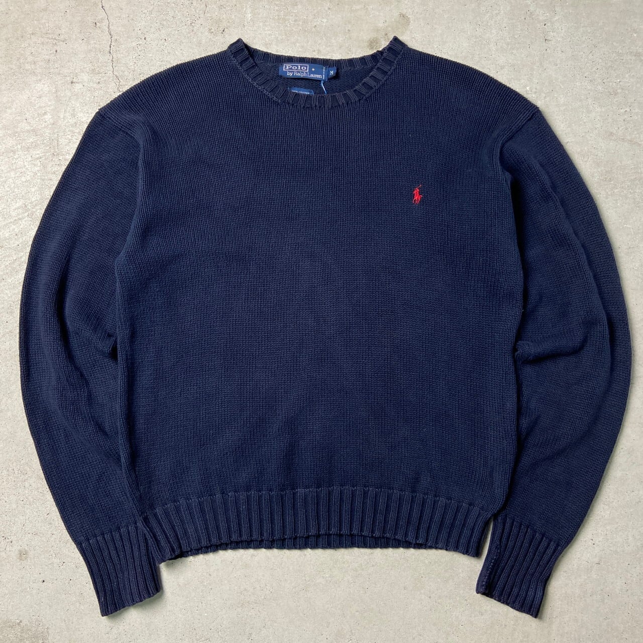 【未使用】ポロバイラルフローレンコットンセーターLLサイズ Polo by Ralph Lauren ポロバイラルフローレン コットンニットセーター