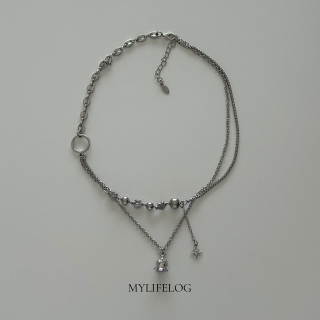 gold star chain necklace | MYLIFELOG