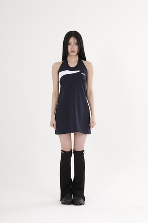 [Wsc archive] Line halter dress 004 正規品 韓国ブランド 韓国通販 韓国代行 韓国ファッション