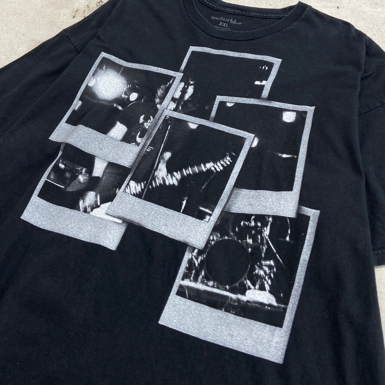 00年代 Anchorblue プリントTシャツ メンズ2XL 古着 00s Y2K 黒色【T