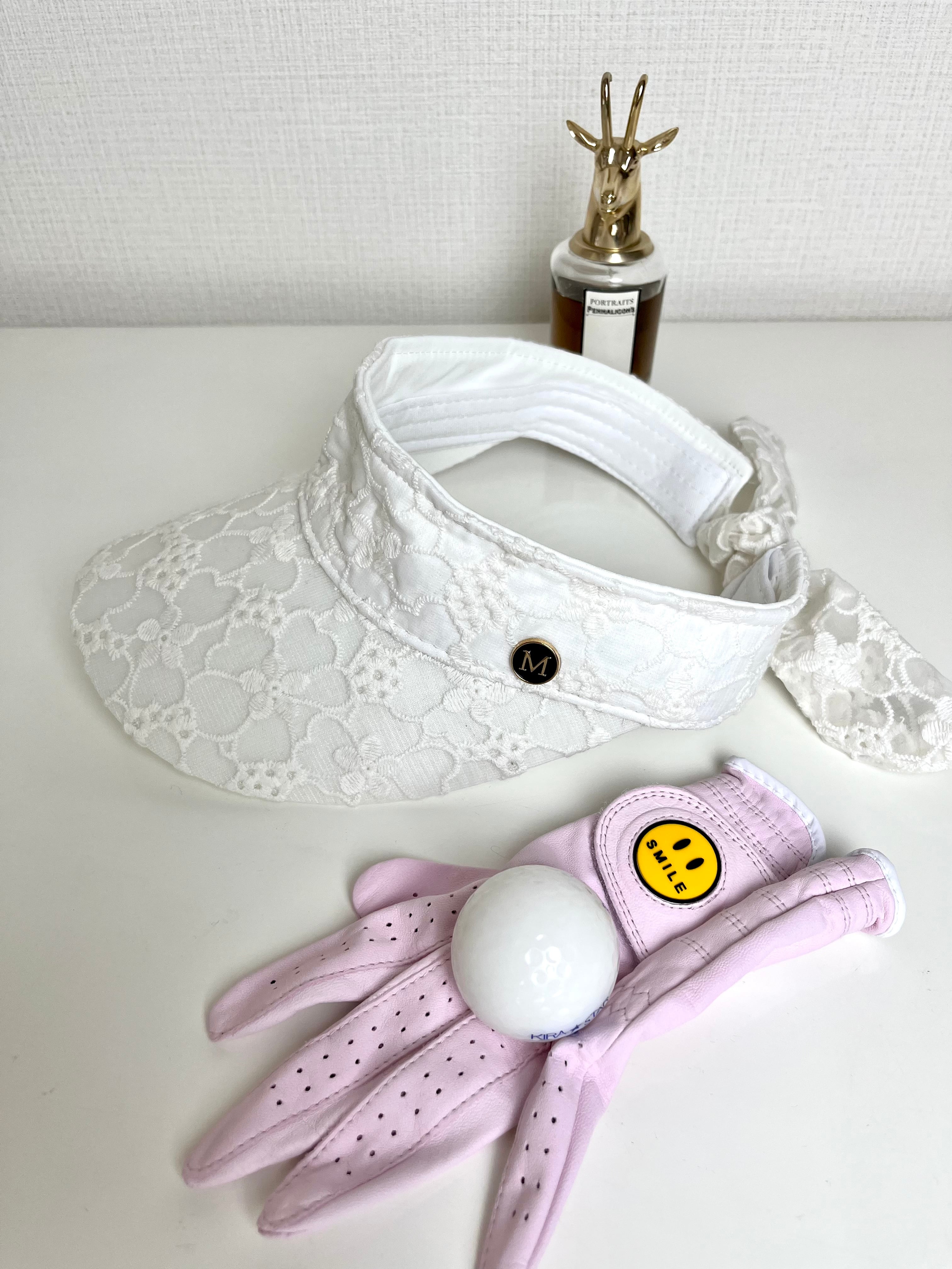 即納＊レースリボンサンバイザー （Black / White） | cerva