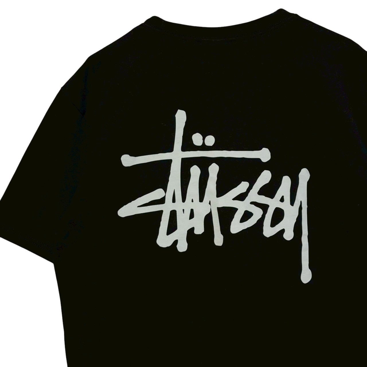 stussy ステューシー Tシャツ M バックロゴ プリント ショーンフォント