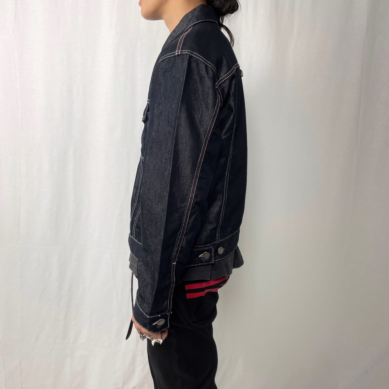 CROSS BALL USA WEAR デニムジャケット メンズM-L相当 古着 ビンテージ 
