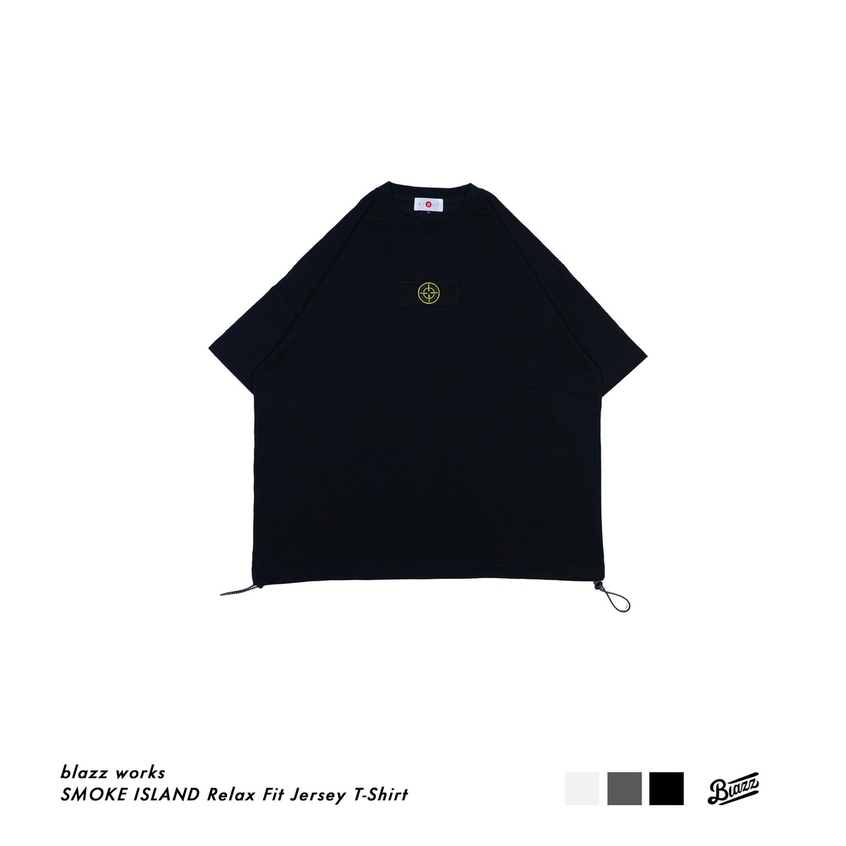 SMOKE ISLAND Relax Fit Jersey T-Shirt [BLACK] | blazz works