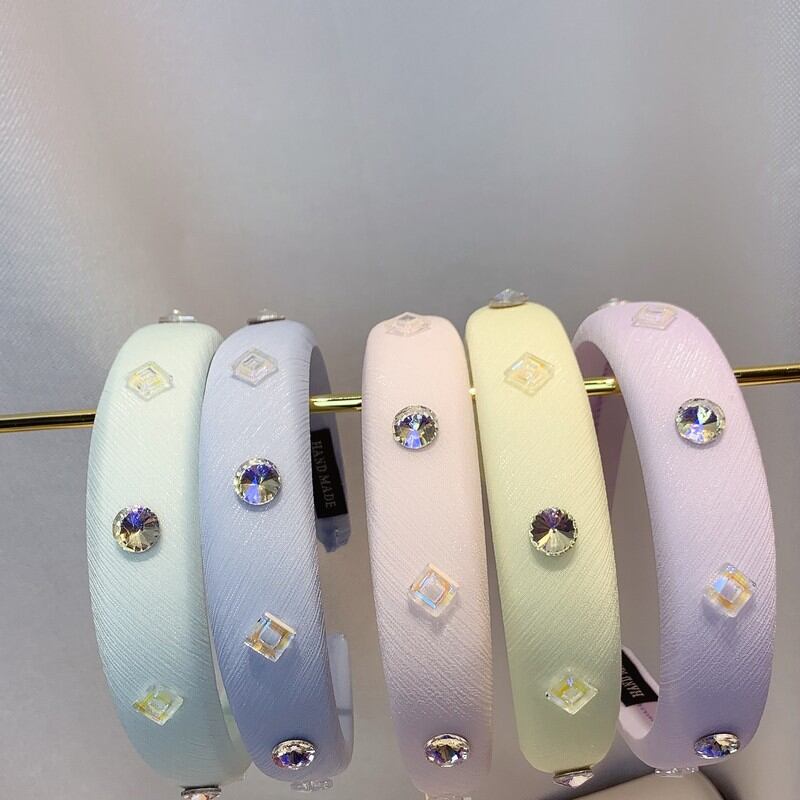 【推しカラー】ビジュー パステルカチューシャ