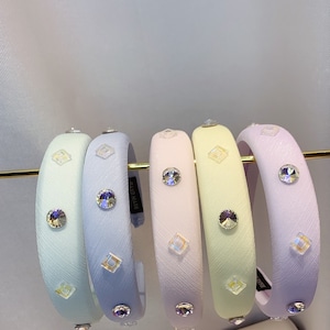 【推しカラー】ビジュー パステルカチューシャ