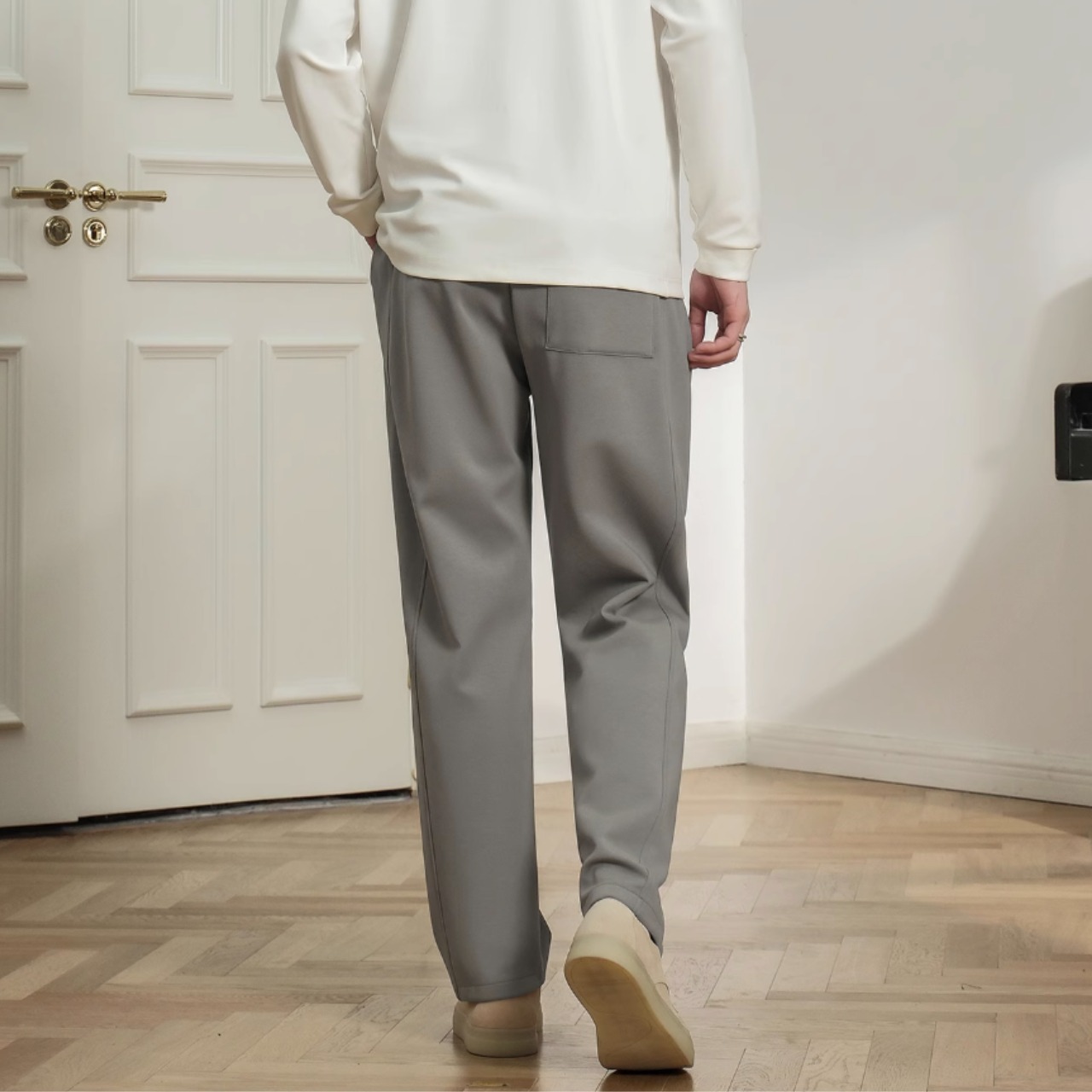 ストレートシルエット テーパードパンツ af0272