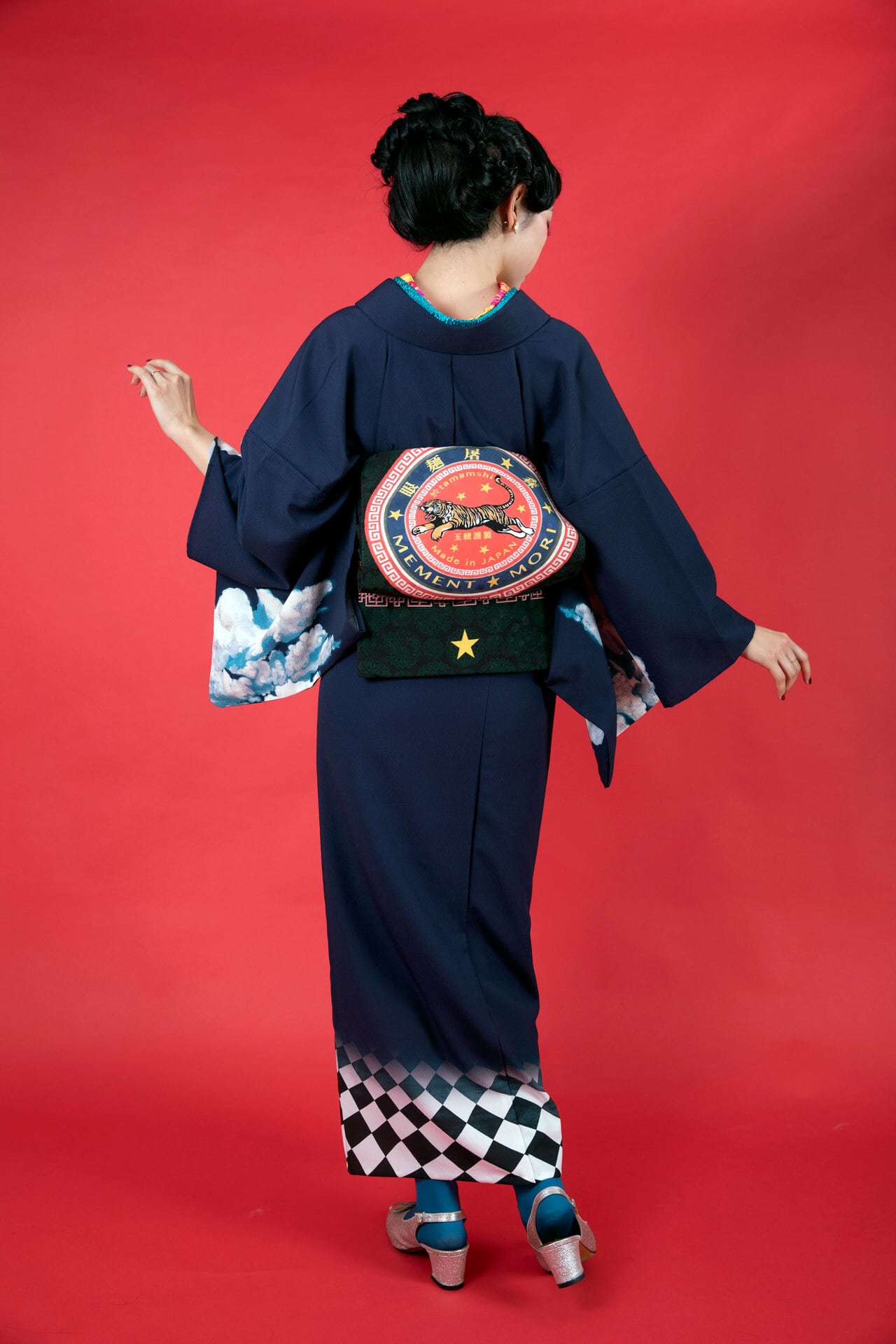 ポリエステル名古屋帯「眼麺屠☆森」 | 重宗玉緒 WEB SHOP