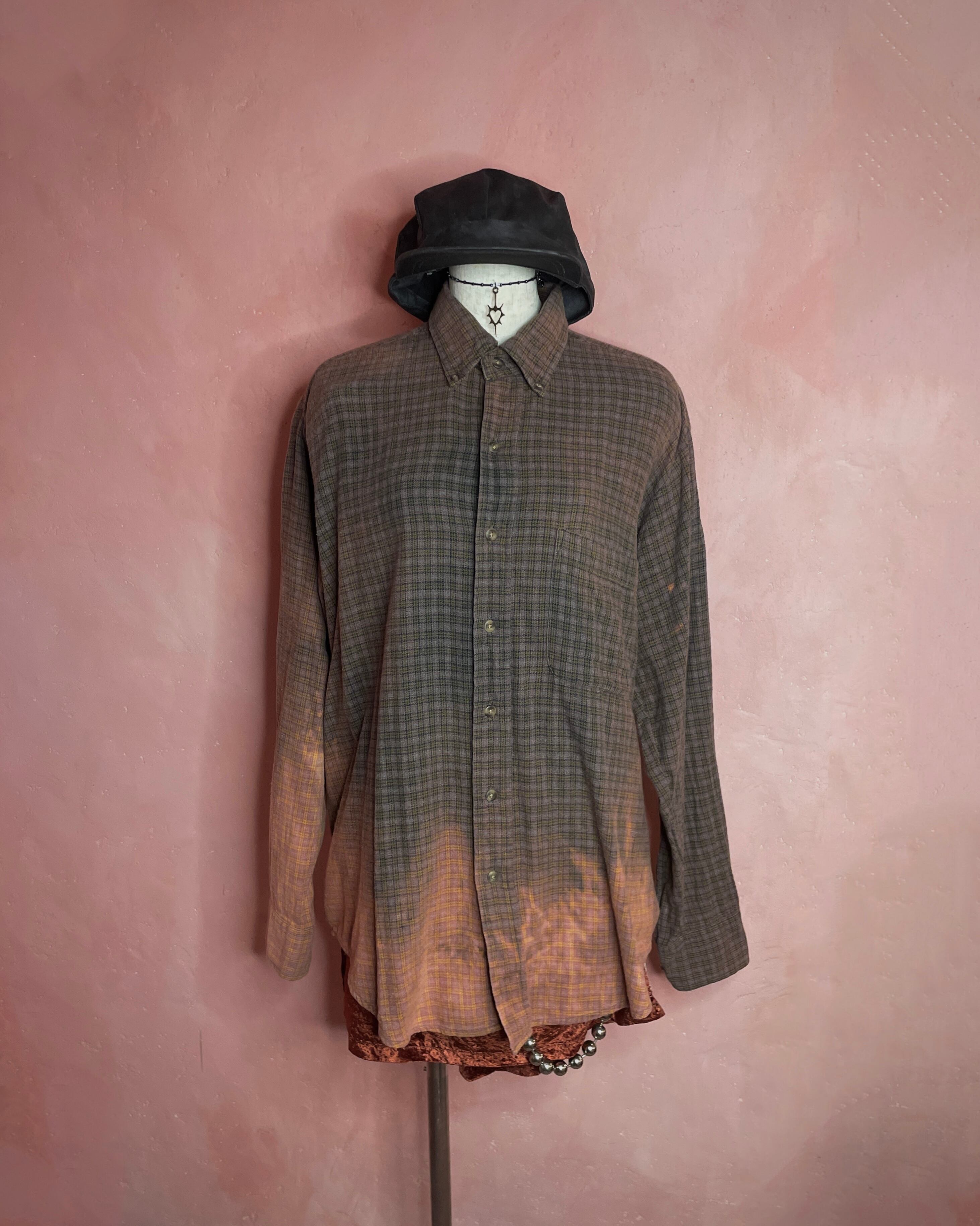 used bleach flannel shirt