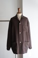 Cale " Water Twist Linen Shirts JKT ( BROWN )"