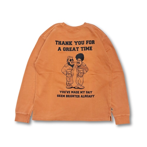 gym master - 10oz MADE BY DAY ピグメントスウェット (orange)