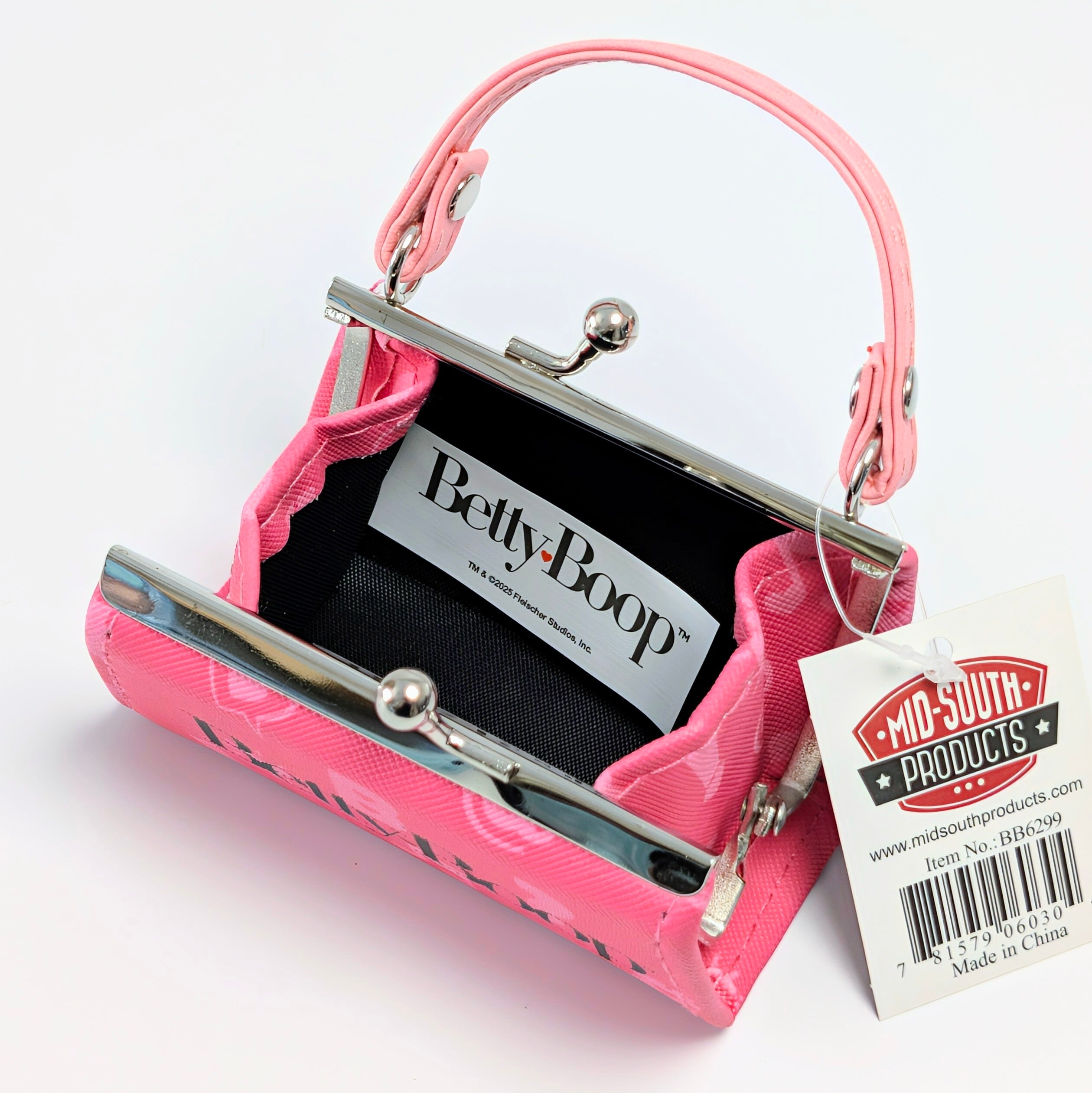 ✨️❦カバンに付けたら超ラブリー❦✨️【 Betty Boop ベティー・ブープ 】『PINK』ミニ パース / ミニポーチ / ピルケース / コスメ / 小銭入れ〚アメリカン雑貨 アメトイ〛