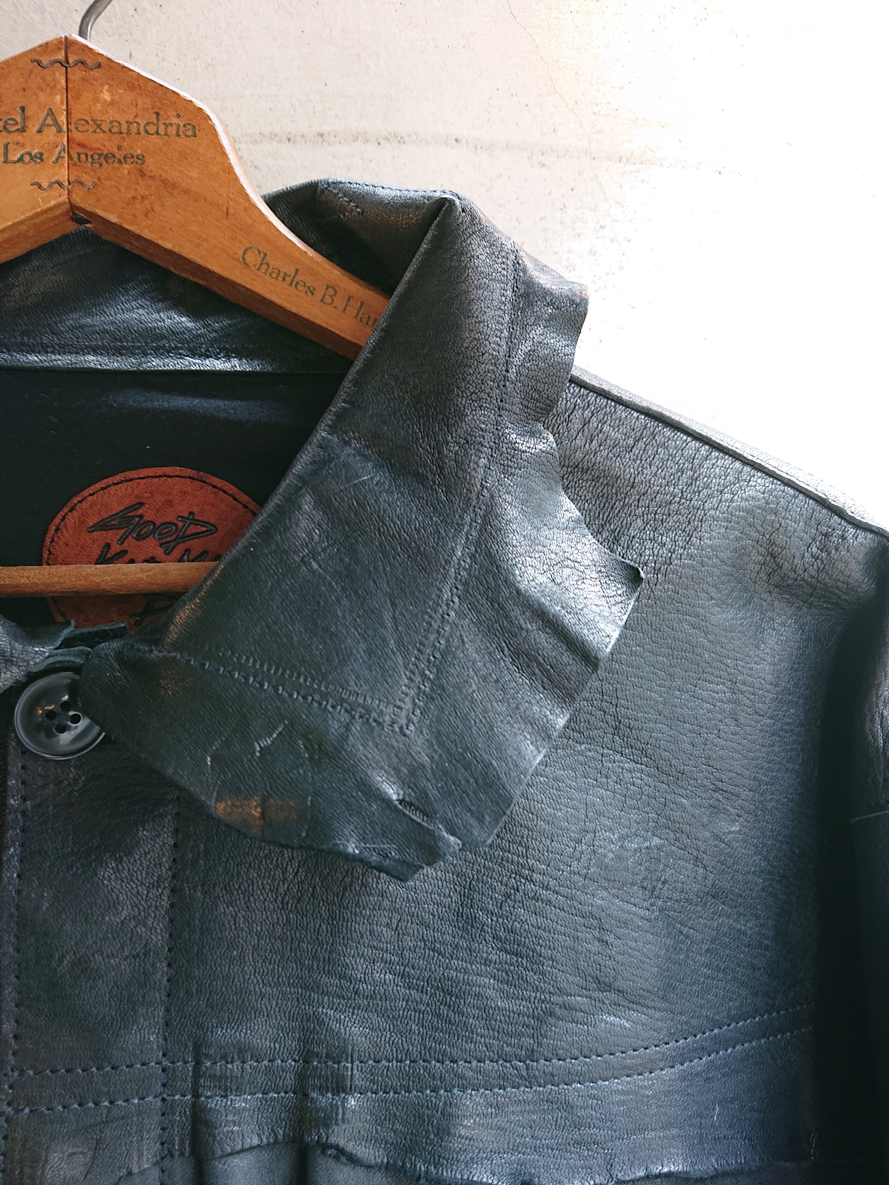 GOODKARMA DEVELOPMENT. Leather Blouse 