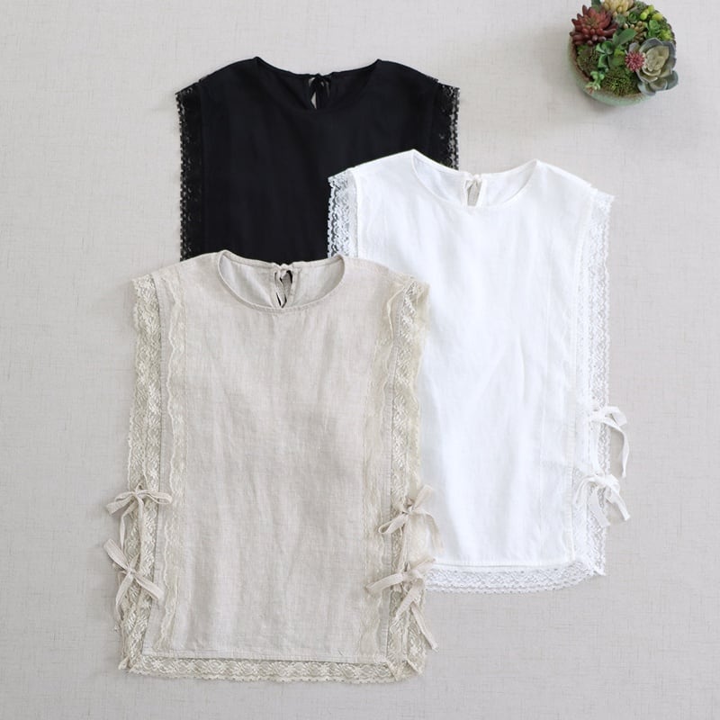 サイドリボンレースベスト W1695