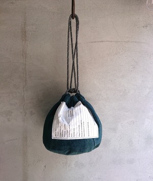 BAA COSTUME MFG. "PERSONAL EFFECTS BAG" VINTAGE NATURAL INDIGO FABRIC ⑦