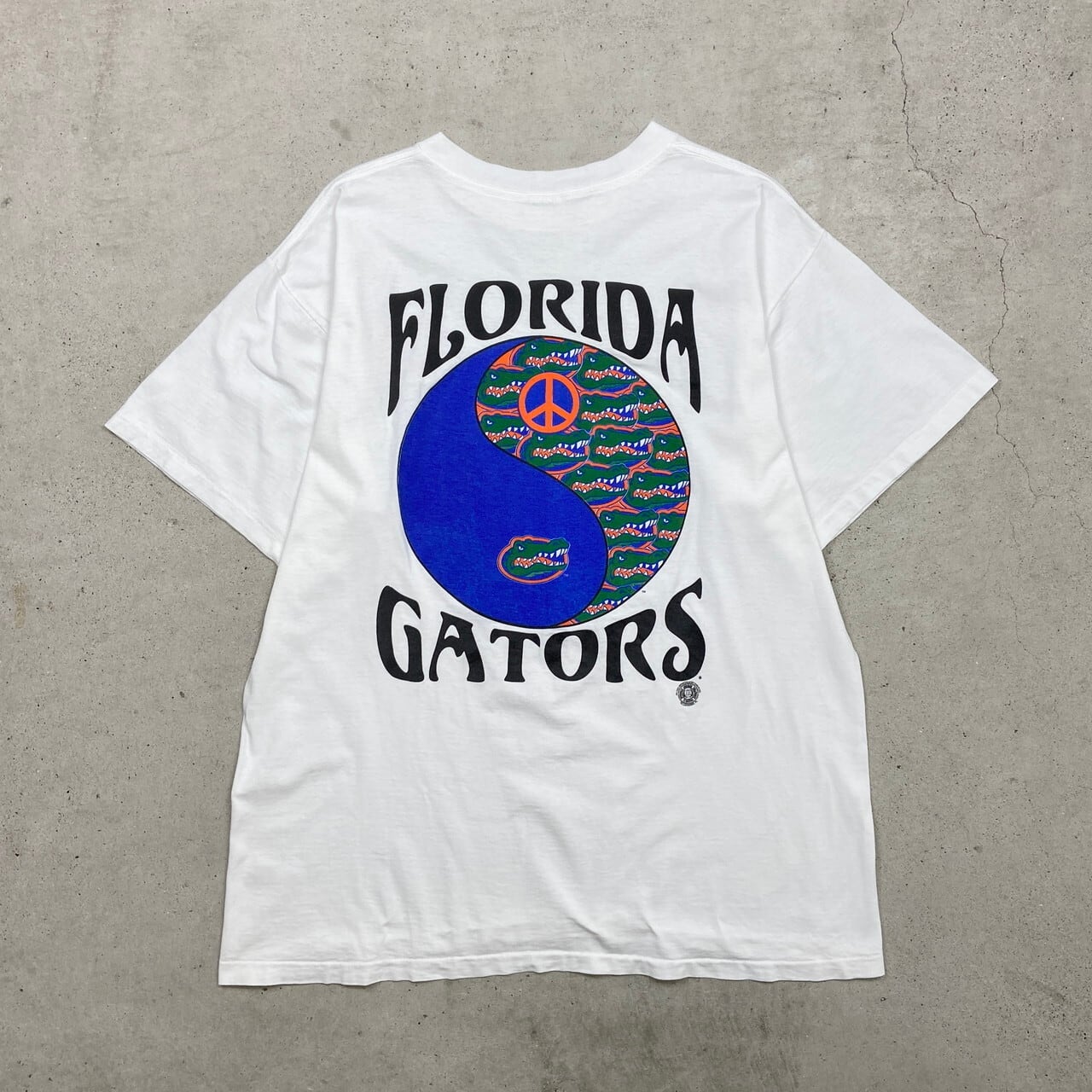 90年代 FLORIDA GATORS フロリダ・ゲーターズ YING YANG 陰陽 プリント 