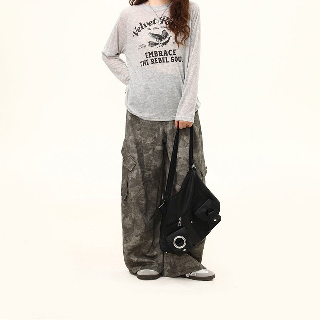 ヴィンテージライクバードグラフィックTシャツ 1col R02515