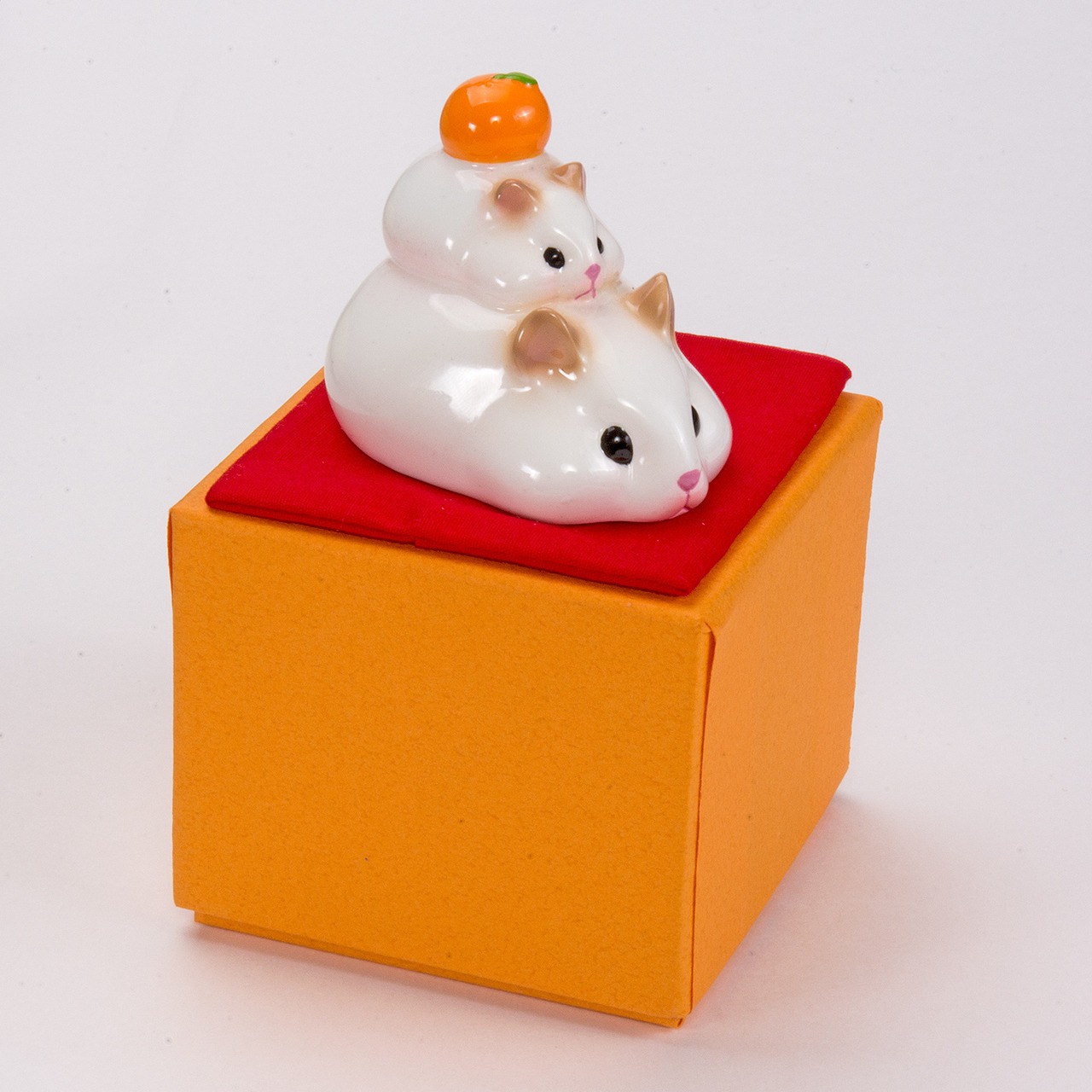 鏡餅 ハムスター 正月飾り もちもち もっちり 置物 HS-7003