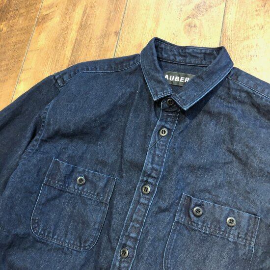 AUBERGE SERGE C/L セルジュシャツ コットンリネンインディゴ | Denim Cellar. powered by BASE