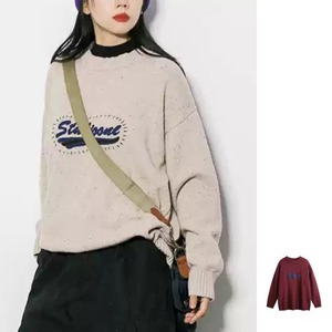 Round neck knit tops M13873