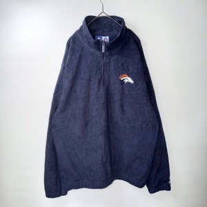 NFL × スターター　ハーフジップ　フリース　プルオーバー　刺繍　ブロンコス
