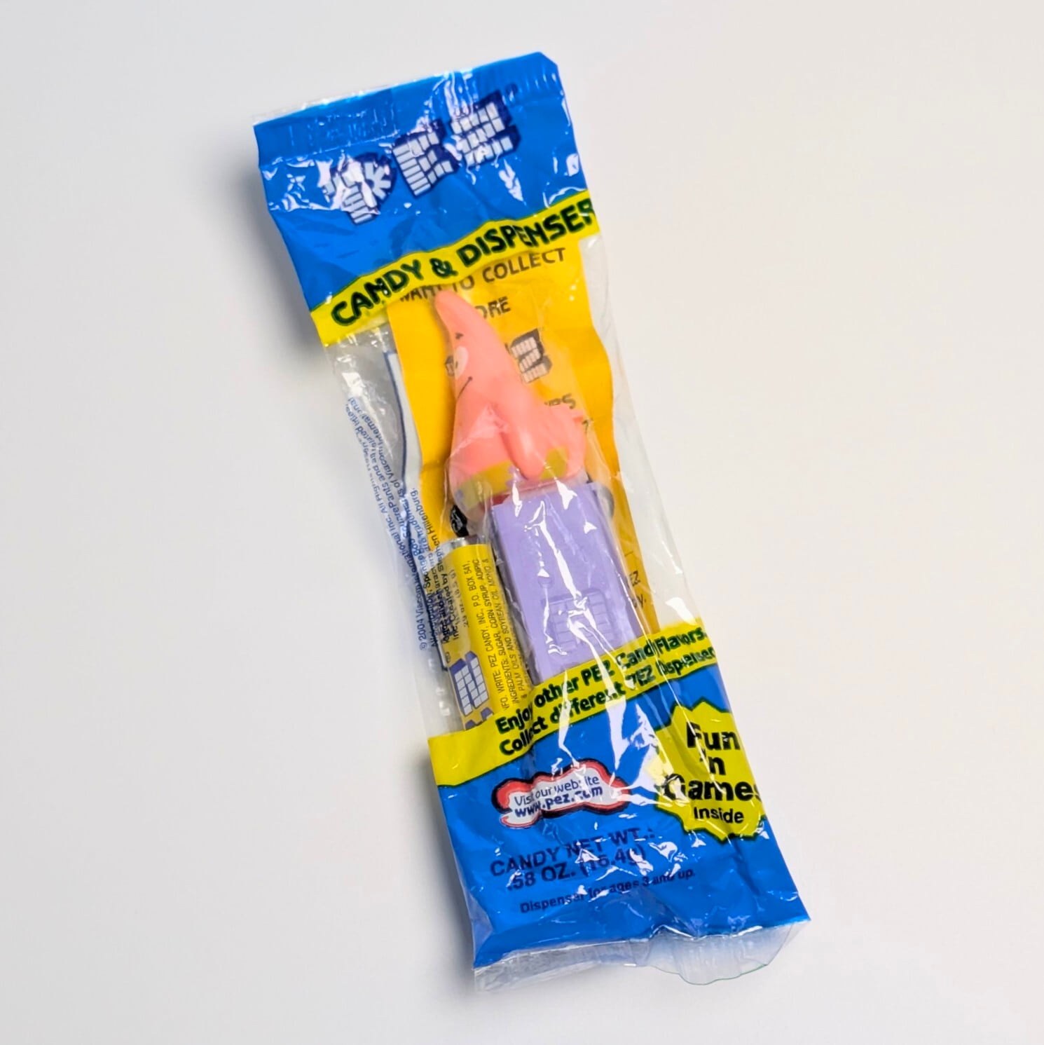 ☆ DEADSTOCK ( MINT IN BAG ) / VINTAGE2004 ☆【 SpongeBob SquarePants ( スポンジボブ ) 】PEZ / ペッツ / CANDY&DISPENSER 『 パトリック 』 〚アメリカン雑貨 アメトイ〛