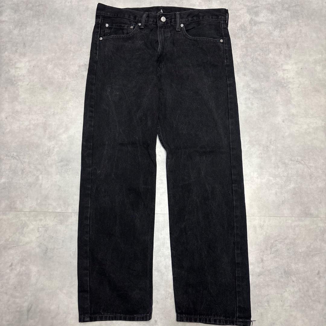 リーバイス505 Levis W36 ブラックデニム 黒 古着 21085