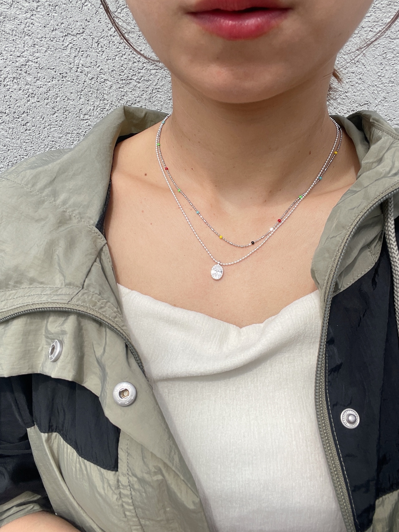 シルバーグロウネックレス