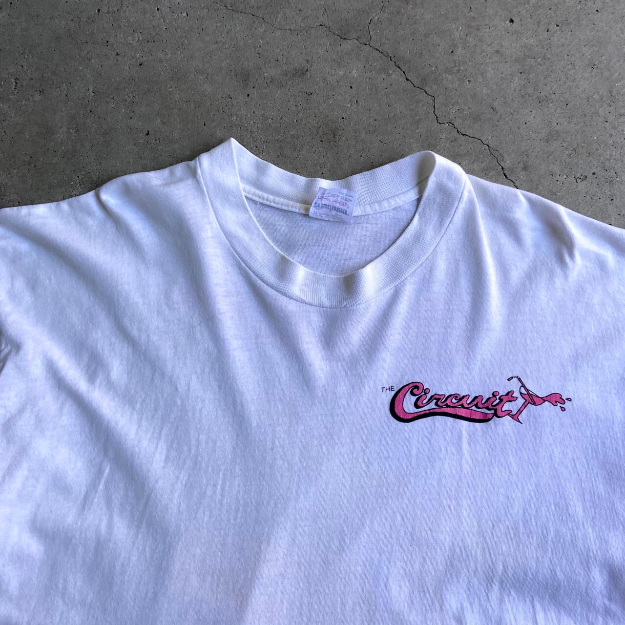 雰囲気系 80年代 USA製 CIRCUIT ショップロゴ プリントTシャツ メンズ