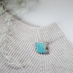 陶器ブローチ  葉影no.5 ことり