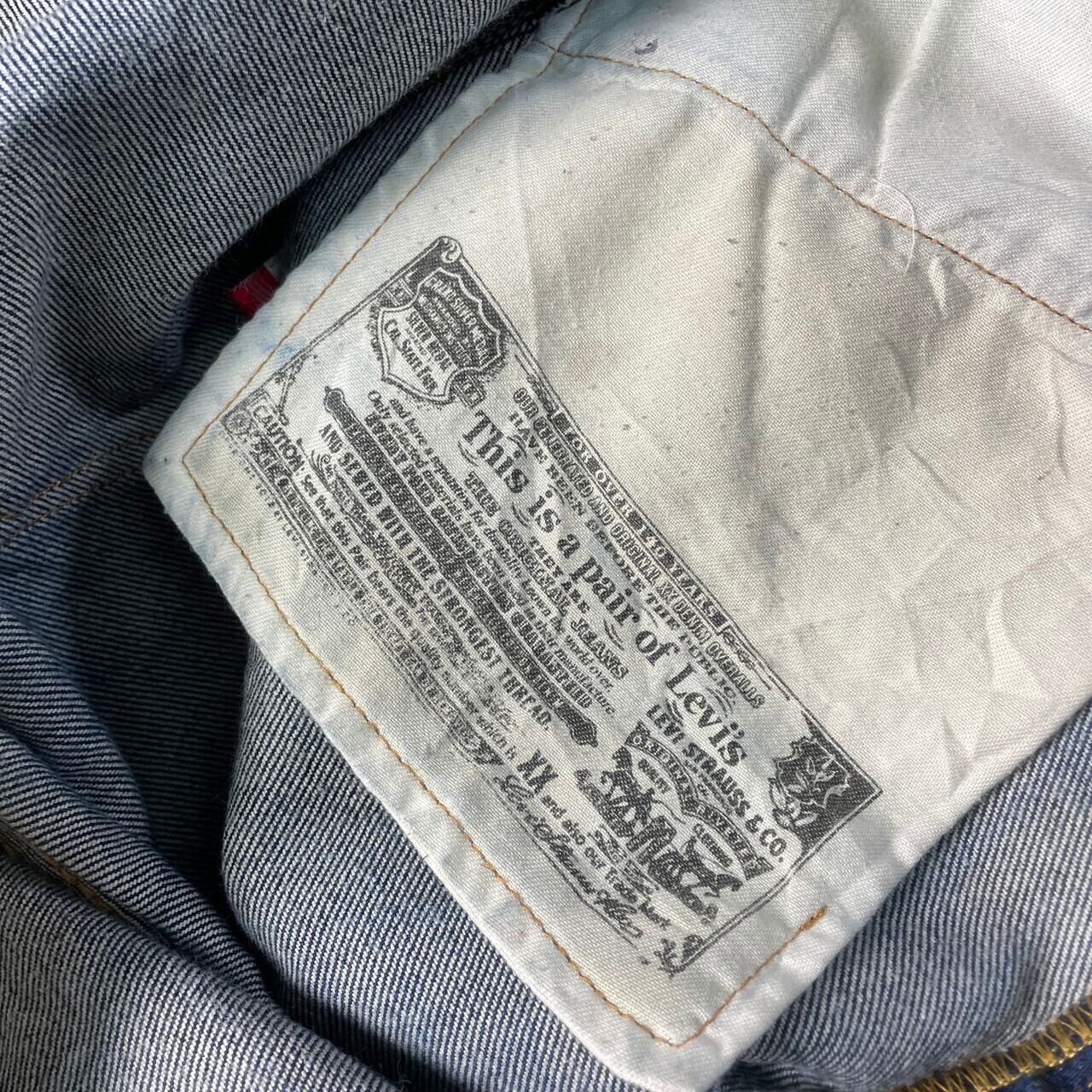 【限定品】濃紺 リーバイス501 プリントデニムパンツ 総柄 W36 08年 Levi's リーバイス 501 デニムパンツ ストレート ジーンズ メンズW36