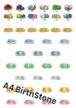 Birthstone-themed digital elements designed to be mixed and matched in endless combinations誕生石モチーフのデジタル素材セットです