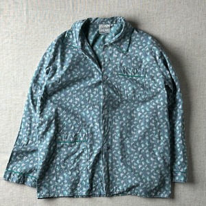 70s–80s European Geometric Pajama Shirt / Unisex L