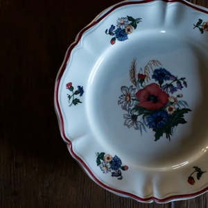 SARREGUEMINES  Plate / サルグミンヌ プレート【B】〈 フランス食器・皿・花リム・フランスアンティーク・アンティークプレート・ブロカント・ヴィンテージ 〉113144